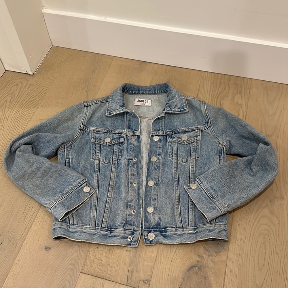 AGOLDE DENIM CROPPED JACKET